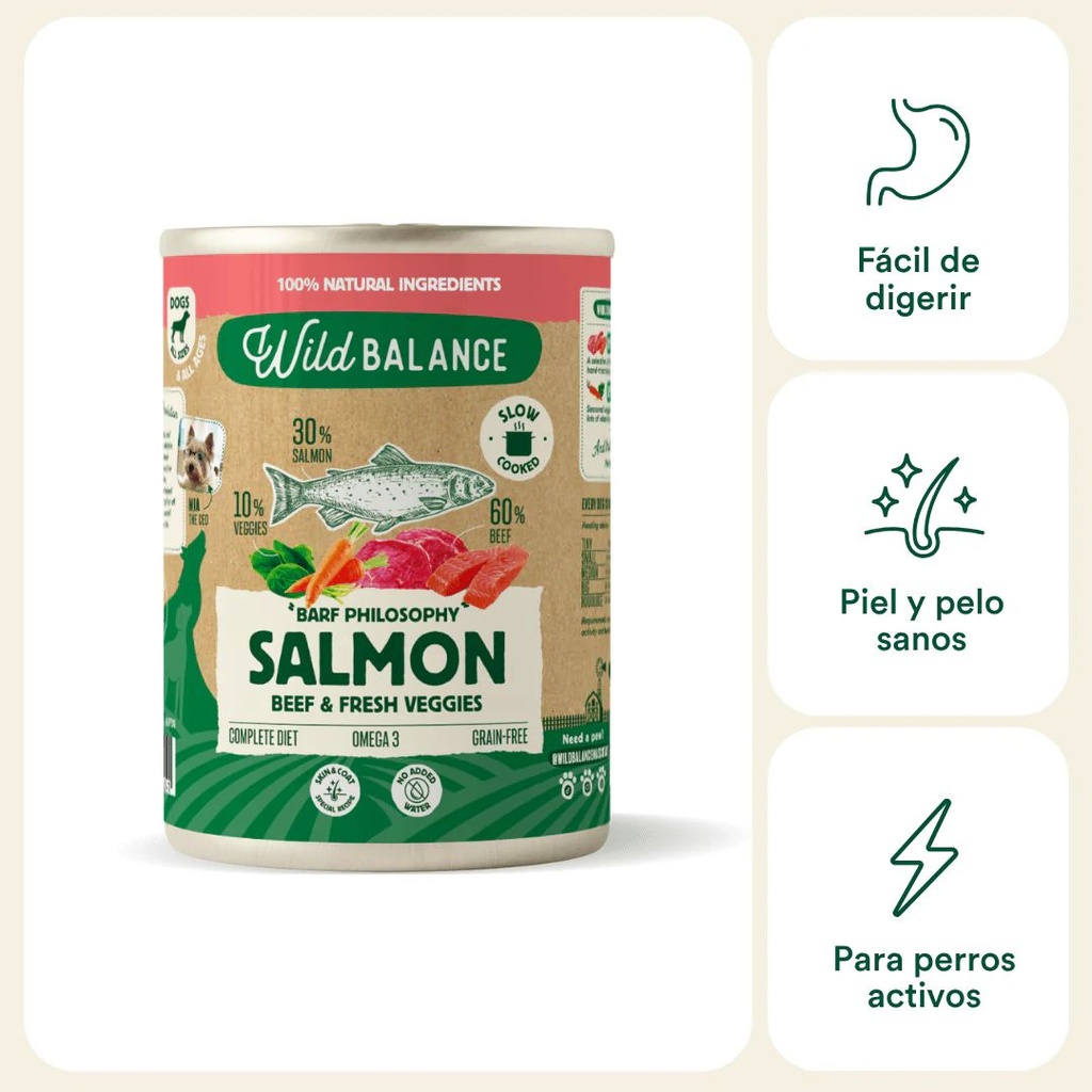 Lata de Salmon- Ternera (400g)