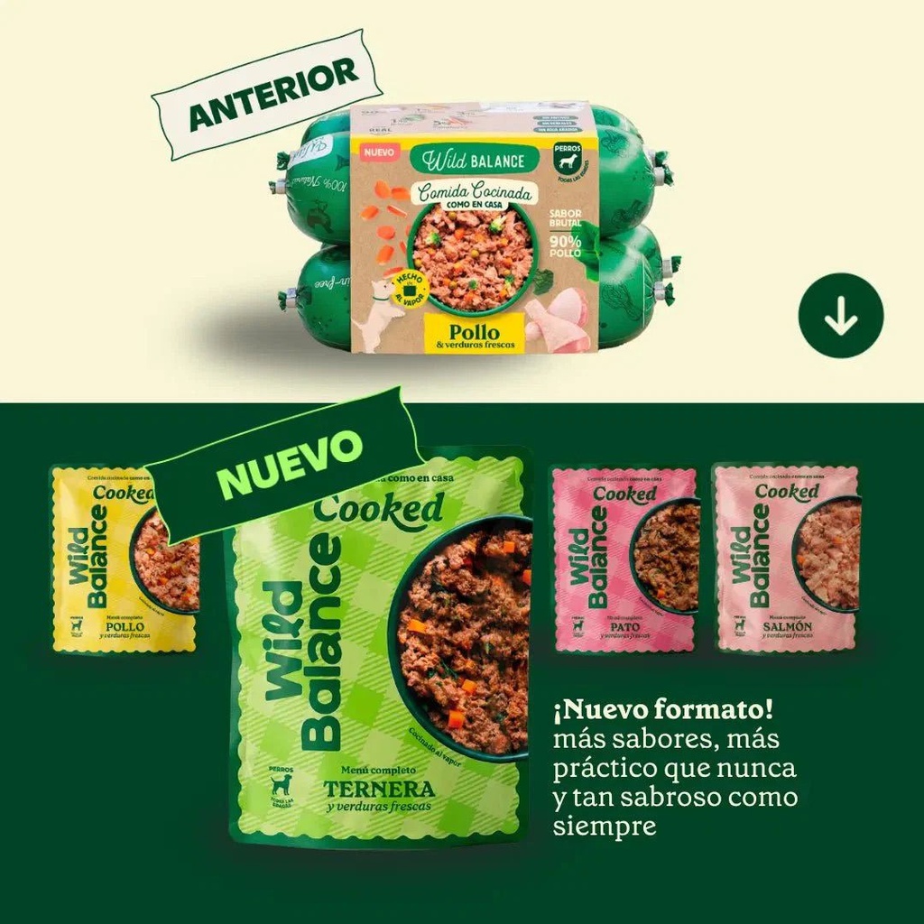 Menú cocinado Ternera Verdura