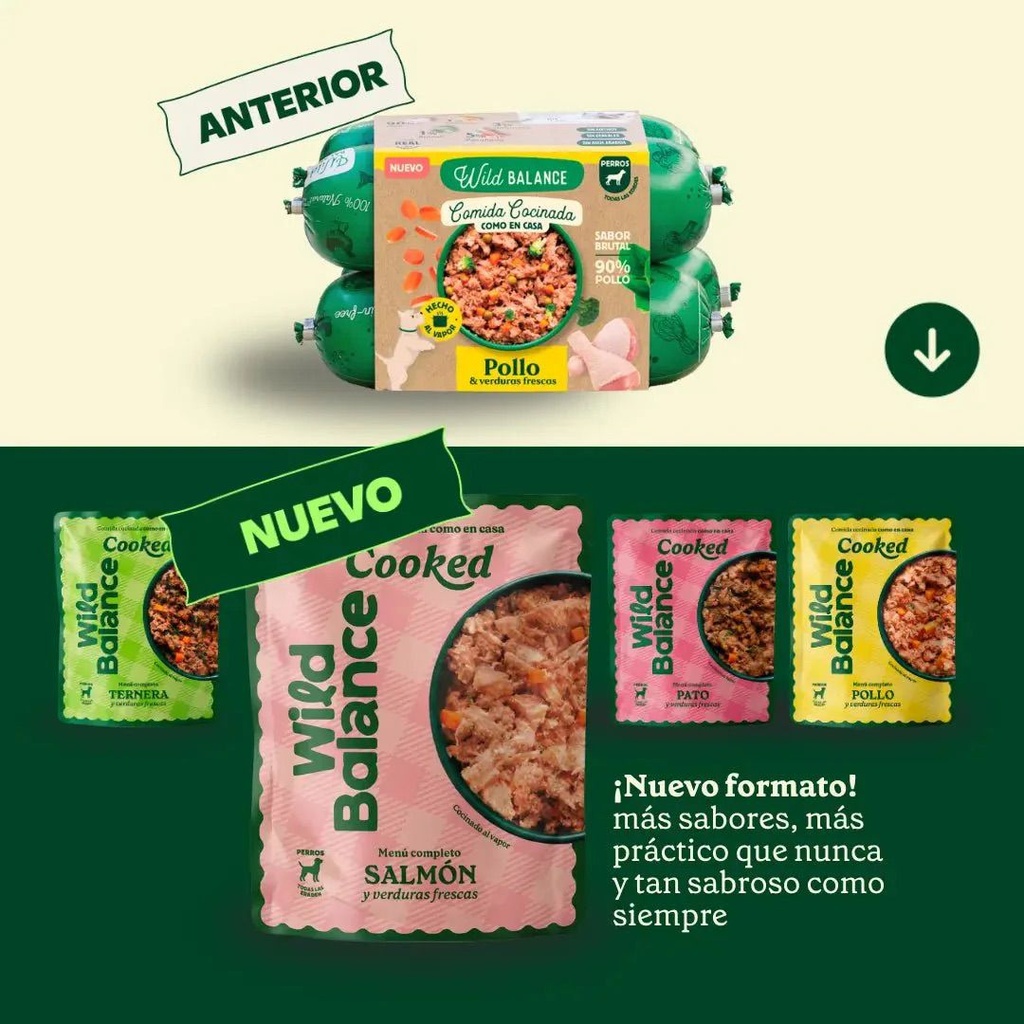 Menú Cocinado de Salmon y Ternera