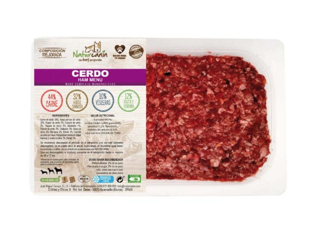 Menú Cerdo (1kg)
