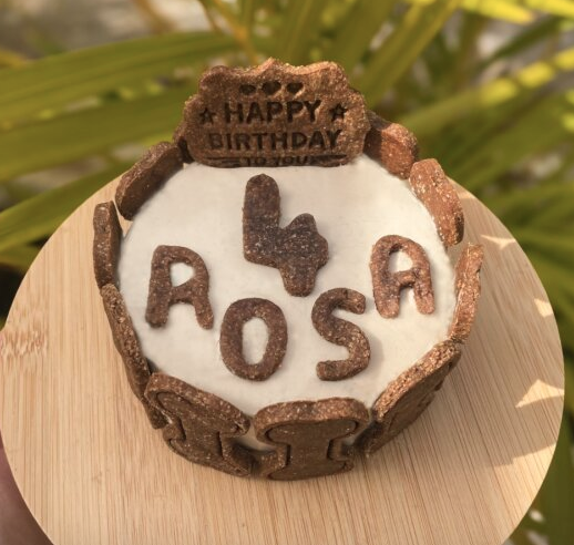 Tarta de algarroba y arándanos