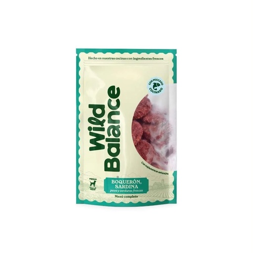 Menú Wild Balance Boquerón- Sardina cocinada y Pavo crudo (1kg)