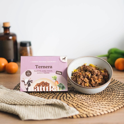 Menú Natuka Ternera cocinado